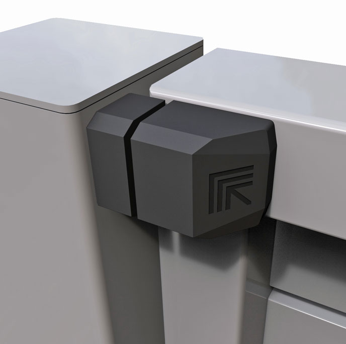 PowerClose 90° installed